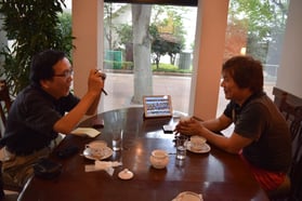 ライターの大宮さんと楽しい2時間を過ごせました。