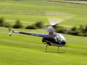 Robinson R22 beim Schnupperflug