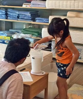 西川　子供まくら手作り体験教室