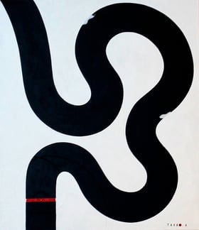 HEBIHANABI 19    455mm×530mm  F10   Acrylic   2016