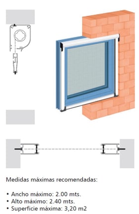 Foto mosquitera enrrollable