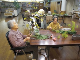 生け花クラブの様子