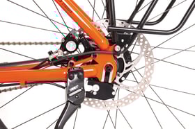 Die Bremsscheiben der Downhillbremse von Hope sind eine Eigenentwicklung von Idworx 