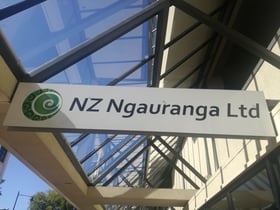 NZ Ngauranga Ltd sign Moray Place, Otago House, Dunedin, Otago, NZ