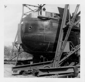 ST. JOSEPH - WILLI 1961 beim Umbau und der Motorisierung