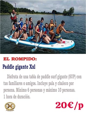 alquiler paddle gigante Huelva