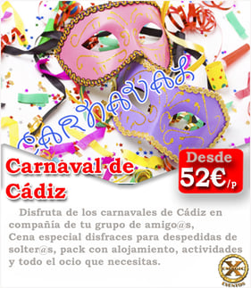 Pack despedidas en carnaval de Cadiz