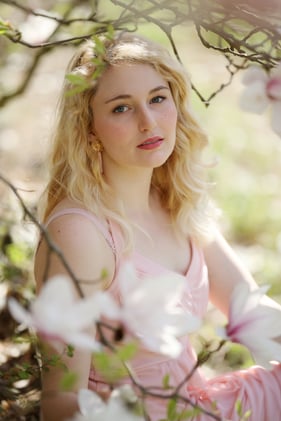 Fühlingsshooting in den Magnolien