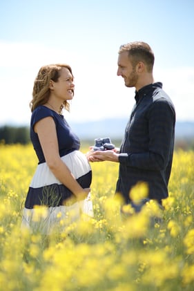 Sommershooting im Rapsfeld