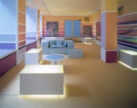 2001 "Interieur No. 76" in "Offensive Malerei", Lothringer13 Halle, München  Photo: Peter Neusser, München