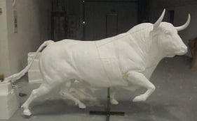 Escultura de Toro de Lidia, Ampliación a Bronce