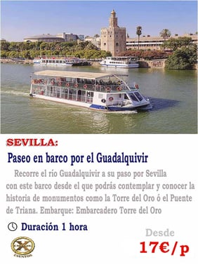 paseos en barcos por Sevilla