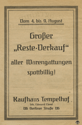 Das Tempelhofer Tivoli an der Friedrich - Karl - Straße. Kinoprogramm Seite 2.