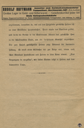 Das Tempelhofer Tivoli an der Friedrich - Karl - Straße. Kinoprogramm Seite 6.
