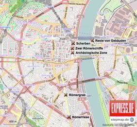 stepmap, ausgrabungen