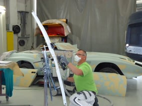 Carrosseriearbeiten ausgeführt vom Inhaber der Automalerei Hasler, Thomas Hasler