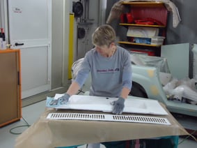 Carrosseriearbeiten an einem Kundenfahrzeug