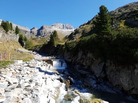 Wasserfassung im Zemmbach, KW Berliner Hütte