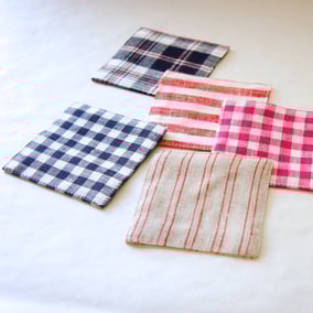 fog linen work /リネンコースター ¥350(税抜) シーズン毎に柄が変わり、豊富な中からお選び頂けます。