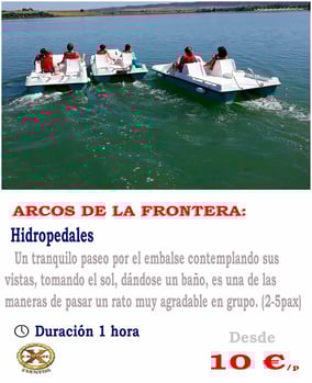 hidropedales lago de Arcos