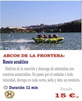Rosco acuático en lago de Arcos