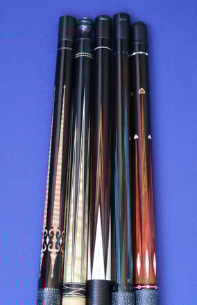 黒檀バットのキュー達