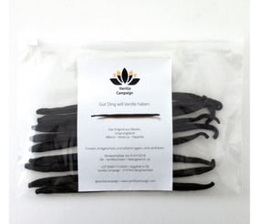 Vanilleschoten Vanillestangen auf weißem Hintergrund