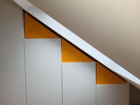 Filzkorb nach Maß gelb Dreieckformat