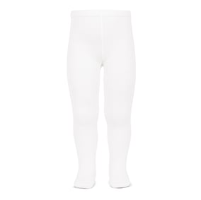 Collant bébé coton blanc. Accessoire baptême Fil de Legende. Magasin vêtements baptême Paris, Neuilly-sur-Seine. Expédition en France et à l'international  