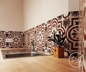 Crédence carreau de ciment