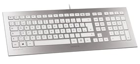 Cherry Strait Corded Keyboard (argent/blanc)