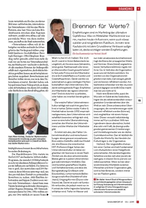 Brennen für Werte - Die Bedeutung der untersten Schicht der Unternehmenskultur