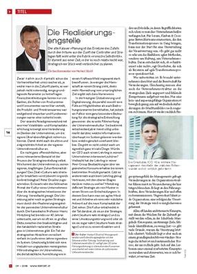 Die Realisierungsengstelle- Über den Zusammenhang zwischen Strategie und Unternnehmenskultur