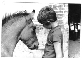 Thierry et un de leur 1er poulain
