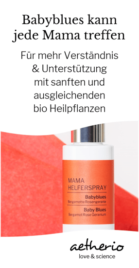Babyblues kann jede #Mama im #Wochenbett treffen. Drüber sprechen und mit zwei #Heilpflanzen darauf vorbereitet sein. #Mamacare zum Sprühen, mit love & science von aetherio.de #babyblues #hebamme #newmom #newbaby #bergamotte #rosengeranie #aetherio