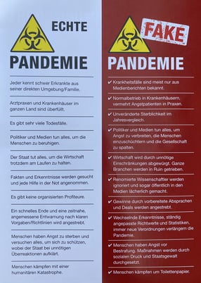 Echte Pandemie vs. Fake Pandemie