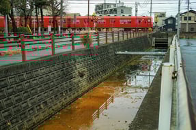 乙排水路、名鉄北の開渠