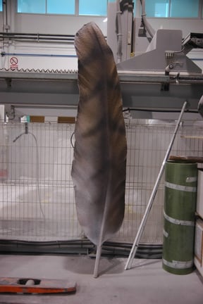 Realización de Pluma Gigante de 3,20 metros.