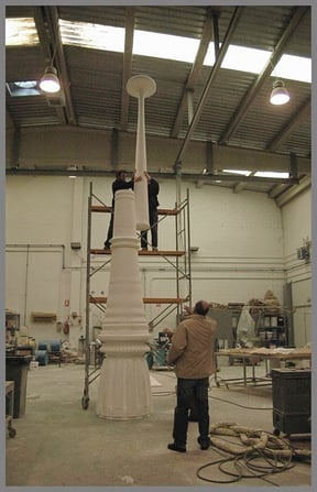 Columna para Monumento "Gran Atractor", Parque Lineal del Manzanares. Modelo de Fundición.