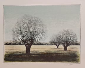 Landschaft mit Weiden € 50,-