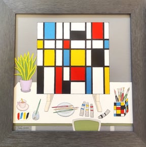 Malerei II ACRYL, gerahmt, € 240,-