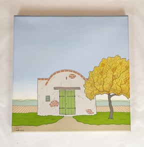 Verlassener Weinkeller 2012 ACRYL - € 190,-