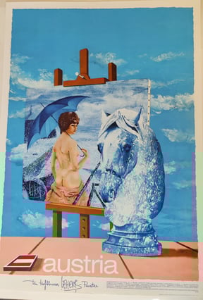 Eine Dame mit Lipizzaner, € 35,-