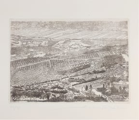 9 Zum Nußber,  Radierung und Vernis mou