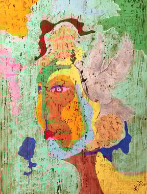 Pax vobis (Friede mit uns) ACRYL 65cm x 50cm, € 650,-