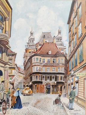 Lugeck, Regensburger Hof, original ÖL, € 250,-