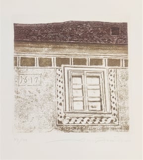 6 Haus Bloschgasse 3, Radierung, Kaltnadel und Aquatinta in zwei Farben