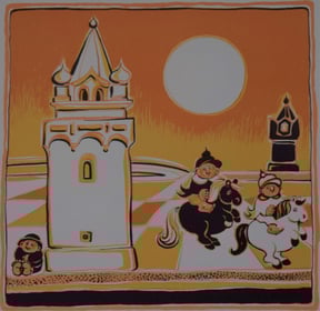 Sturm auf den Turm, gerahmt € 270,-