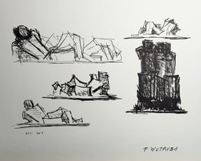 Wotruba Fritz Farbradierung Wotrubakirche