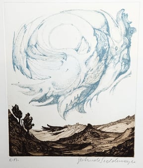 Sedelmayer Gertrude Radierung Wolken